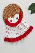 Kız Bebek Kız Çocuk Yazlık Elbise Kısa Kollu Bebek Takım bebek giyim - 2