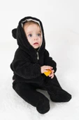 Welsoft Peluş Fermuarlı Kışlık Unisex Kız Erkek Bebek Uyku Tulumu Bebek Tulumu Çocuk Tulumu - 8