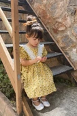 Yazlık Elbise Kısa Kollu Kız Çocuk Elbise Bebek Giyim Kız Bebek Elbise ELBKLB - 4