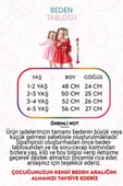 Kız Bebek Kız Çocuk Doğum Günü Parti Düğün Elbise Astarlı Çocuk Giyim Bebek Giyim ELBDNTLKMR - 5