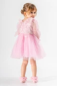 Kız Bebek Kız Çocuk Doğum Günü Parti Düğün Elbise Tüllü Tütü Astarlı Çocuk Giyim Bebek Giyim ELBUZNKNTA - 2