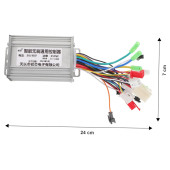 DC 36V / 48V 350W Fırçasız Motor Sürücü Scooter Elektrikli Bisiklet Beyin Bldc Hız Kontrol Kartı - 7