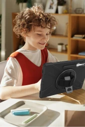 Galaxy Tab S9 Ultra 14,6 İnç Uyumlu Fuchsia Defender Silikon Tablet Kılıfı thumbnail 4