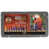 Koh-i-Noor Progresso Aquarell Woodless Coloured Pencil Set 12li - 1