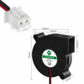 5015 12V DC Salyangoz Fan 2 Pin 3D Yazıcı Soğutma Fanı Santirfüj Havalandırma Klima Türbin Kuluçka - 3