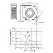7530 12V DC Salyangoz Fan DFH7530 3D Yazıcı Soğutma Fanı Santirfüj Havalandırma Klima Türbin Kuluçka - 8
