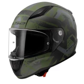 KASK LS2 RAPID 2 THUNDER BIRDS MAT YEŞİL-SİYAH-GRİ - 1