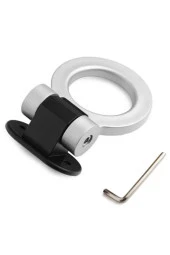 Caraks Araç Çeki Demiri Aparatı Emitasyon Plastik Yapıştırma Çeki Demiri Süsü Gri Renk 1 Adet - caraks thumbnail 1