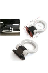 Caraks Araç Çeki Demiri Aparatı Emitasyon Plastik Yapıştırma Çeki Demiri Süsü Gri Renk 1 Adet - caraks thumbnail 2