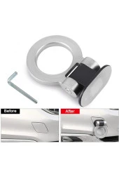 Caraks Araç Çeki Demiri Aparatı Emitasyon Plastik Yapıştırma Çeki Demiri Süsü Gri Renk 1 Adet - caraks thumbnail 3