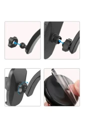 Caraks Lüx Telefon Tutucu Araç Içi Robotik Vantuzlu Eğimli Döner Başlıklı Model Telefon Tutacağı 1. Kalite - 2