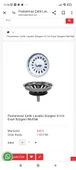 EVYE SÜZGECİ PASLANMAZ ÇELİK 8 CM LAVABO SÜZGEÇ - 1
