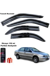 Caraks Fiat Marea Mügen Cam Rüzgarlığı Tüm Kasalara Uyumlu 4 Lü Takım Koku Hediyeli - 1