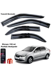 Caraks Renault Symbol Mügen Cam Rüzgarlığı 2013-2020 Arası 4 Lü Takım Koku Hediyeli - 1