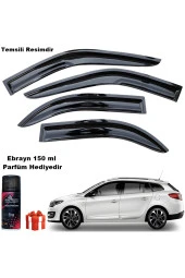 Caraks Renault Megane 3 Mügen Cam Rüzgarlığı Stw 2010-2016 Arası 4 Lü Takım Koku Hediyeli - 1