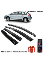 Caraks Citroen C4 Mügen Cam Rüzgarlığı Hb 2005-2010 Arası 4 Lü Takım Koku Hediyeli - 1