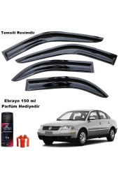 Caraks Vw Passat 3b Mügen Cam Rüzgarlığı 1996-2005 Arası 4 Lü Takım Koku Hediyeli - 1