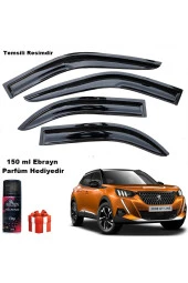 Caraks Peugeot 2008 Mügen Cam Rüzgarlığı 2020 Sonrası Son Kasa 4 Lü Takım Koku Hediyeli - 1