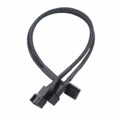 1 to 2 Çoğaltıcı 25cm Fan Uzatma Kablosu Y Tip 4 Pin 3 Pin Bilgisayar Kasa Anakart Ekran Kartı - 5