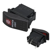 DENİZ FENERİ IŞIKLI 3P ON-OFF 12-24V MARIN SWITCH (IC-134M-S2) - 1