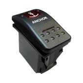 ÇAPA IRGATI IŞIKSIZ 3P ON-OFF-ON 12-24V YAYLI MARIN SWITCH (IC-134M-S11) - 2