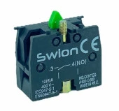 22 MM KONTAK BLOK NO YEŞİL (LAY5-BE101) - 2