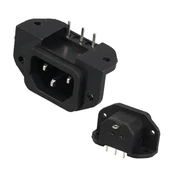 C14 POWER SOKET ERKEK KULAKLI 90C PCB (IC-212C) - 1