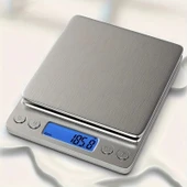 Pratik Dijital Hassas Mutfak Terazisi Hassas Tartı 2000 Gr./0.1 Gr. Hassasiyet - 3