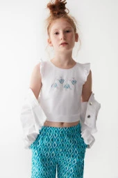 Kız Çocuk Saçakli Ceket 36713 - 2