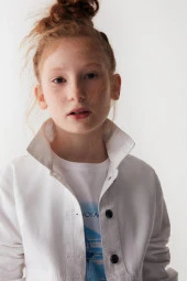 Kız Çocuk Saçakli Ceket 36713 - 6