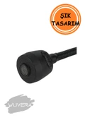 WUVERA Oynar Başlıklı Siyah Esnek Boru Çift Fonksiyonlu Mutfak Lavabo Musluk Başlığı - 3