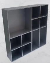 Hobi ADN Dekoratif 90352 Kupa Raf Model Ahşap MDF Gümüş Gri Renk El yapım - 7