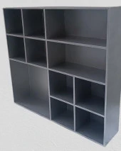 Hobi ADN Dekoratif 90352 Kupa Raf Model Ahşap MDF Gümüş Gri Renk El yapım - 8