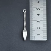 Mızrak Ucu Kolye Ucu - Antik Gümüş Kaplama - Kod:60 thumbnail 3