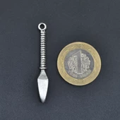 Mızrak Ucu Kolye Ucu - Antik Gümüş Kaplama - Kod:60 thumbnail 4