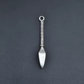 Mızrak Ucu Kolye Ucu - Antik Gümüş Kaplama - Kod:60 thumbnail 2