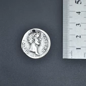 Roma Parası Sikke - Sezar Kolye Ucu - Antik Gümüş Kaplama - Kod:123 thumbnail 4