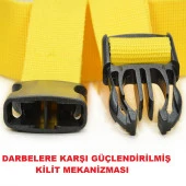 tarix 4 adet Turuncu Valiz kemeri + 2 adet Siyah valiz etiketi - 4