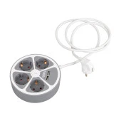 Vea VE-G604YU 4'Lü 2 USB’Li Anahtarlı 1.5 Metre Grup Priz - 4