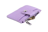 Bagacar Bozuk Para Bölmeli Kullanışlı Küçük Kartlık Cüzdan Lila - 3