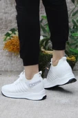 M.P 241-1669 Beyaz Hafif Rahat Dolgu Topuk Kadın Spor Ayakkabı thumbnail 4