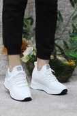 M.P 241-1669 Beyaz Hafif Rahat Dolgu Topuk Kadın Spor Ayakkabı thumbnail 2