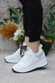 M.P 241-1669 Beyaz Hafif Rahat Dolgu Topuk Kadın Spor Ayakkabı thumbnail 3