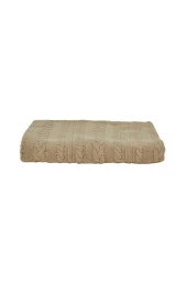 Conner Bej Püsküllü Throw Battaniye 130x170 cm - 3