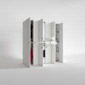 Kenzlife çamaşır-kurutma makinesi dolabı ve giysi dolabı ebuzer sağ raf byz 187x170x120-tekli duvar rafı hediye thumbnail 2