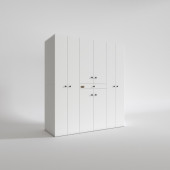 Kenzlife çamaşır-kurutma makinesi dolabı ve giysi dolabı ebuzer sağ raf byz 187x170x120-tekli duvar rafı hediye thumbnail 3