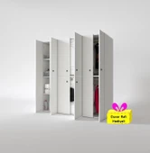 Kenzlife çamaşır-kurutma makinesi dolabı ve giysi dolabı suyuti sol byz 180*170*60  + tekli duvar rafı hediye thumbnail 1