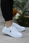 U.S. Polo Assn. Lında Beyaz Yeşil Anatomik Orijinal Ürün Sneaker Kadın Ayakkabı thumbnail 1