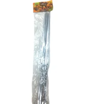 10 ADET  METAL YASSI MANGAL ŞİŞİ (44DEX34) - 1