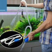 Akvaryum Dip Temizleme Su Pompası Dip Çekme Sifonu 150 cm - 4